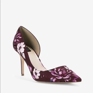 Ella D’Orsay Floral Heels
